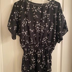 Black & White Blouse